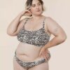 Sujetador talla grande sin aros de algodón orgánico y estampado leopardo, de We are Jolies 08