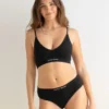 Conjunto sin costuras negro de algodon Clotsy Ecometas 01