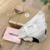 Caja regalo primeras menstruaciones copa y braga gris navidad 03