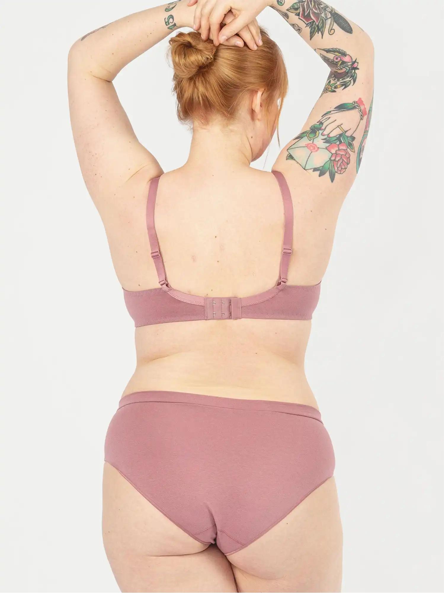 Bragas encaje y algodón orgánico malva Annemarie de Erlich Textil 04