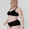 Conjunto Henriette sujetador sin aros y braga negra Erlich Textil 04