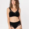 Conjunto sujetador negro y braga tul Anni Erlich Textil 04