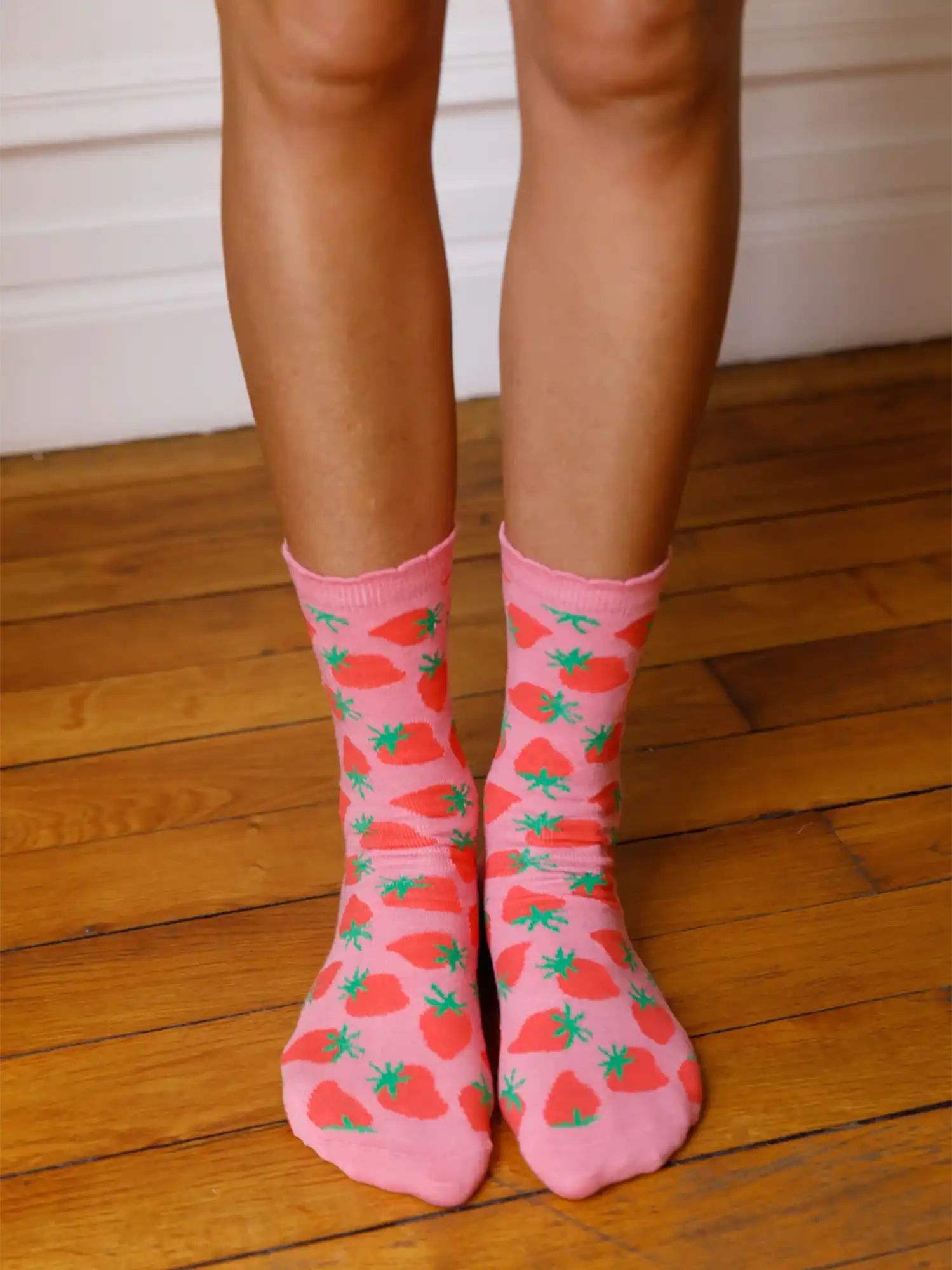 Calcetines de algodon organico de fresas We Are Jolies Ecometas 02