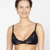 Bralette de encaje negro Clara de Erlich Textil Ecometas 01