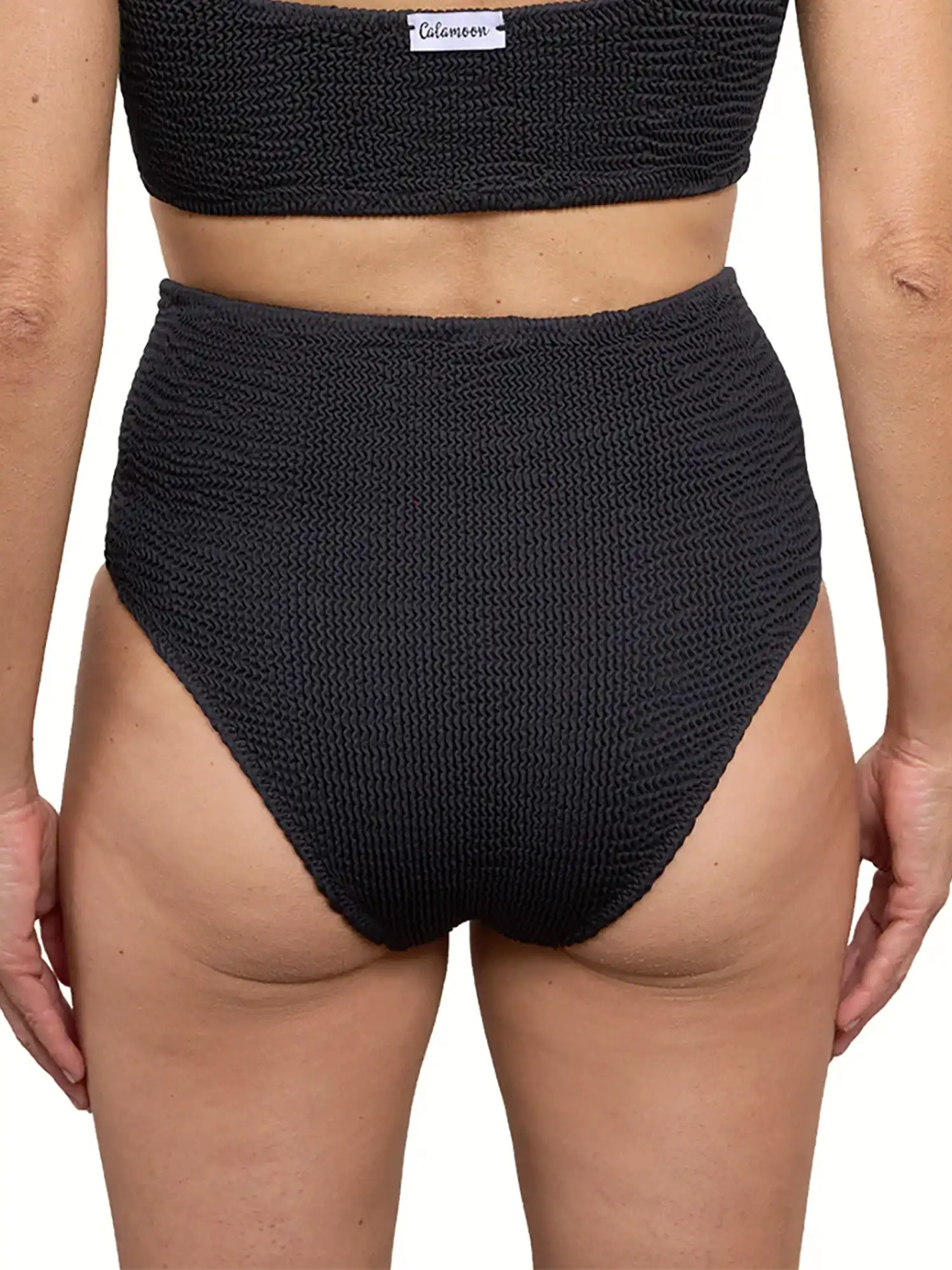 Bikini braga super alta negra de Calamoon 02
