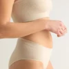 Bragas altas de algodón orgánico sin costuras arena, de Clotsy Brand