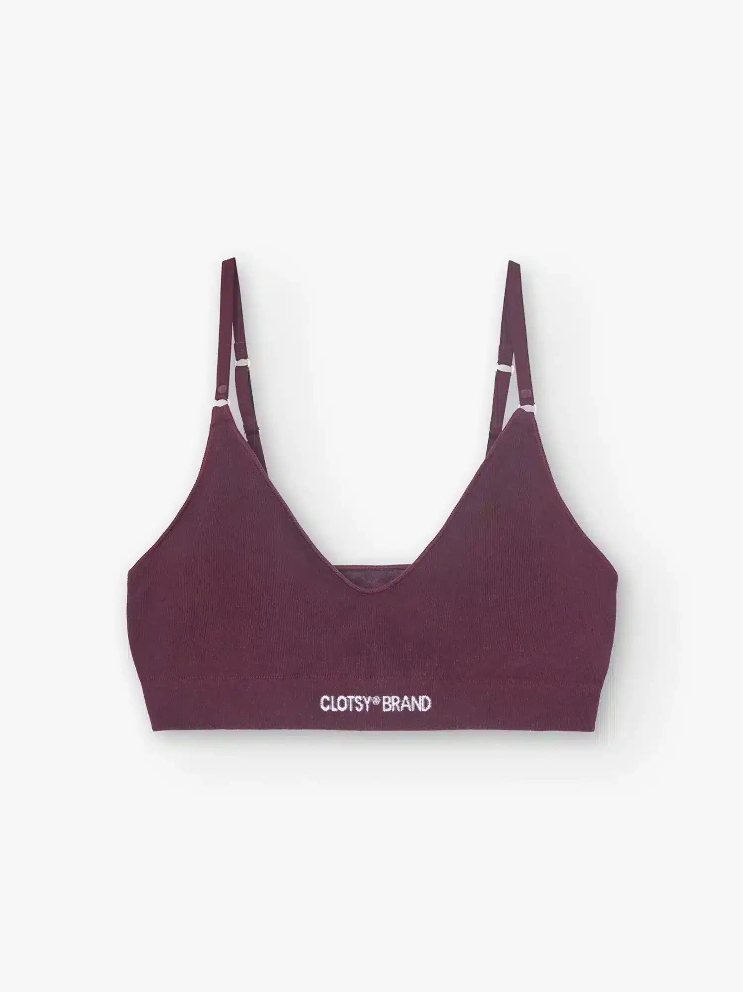 Bralette burdeos de algodon organico Clotsy Ecometas 01