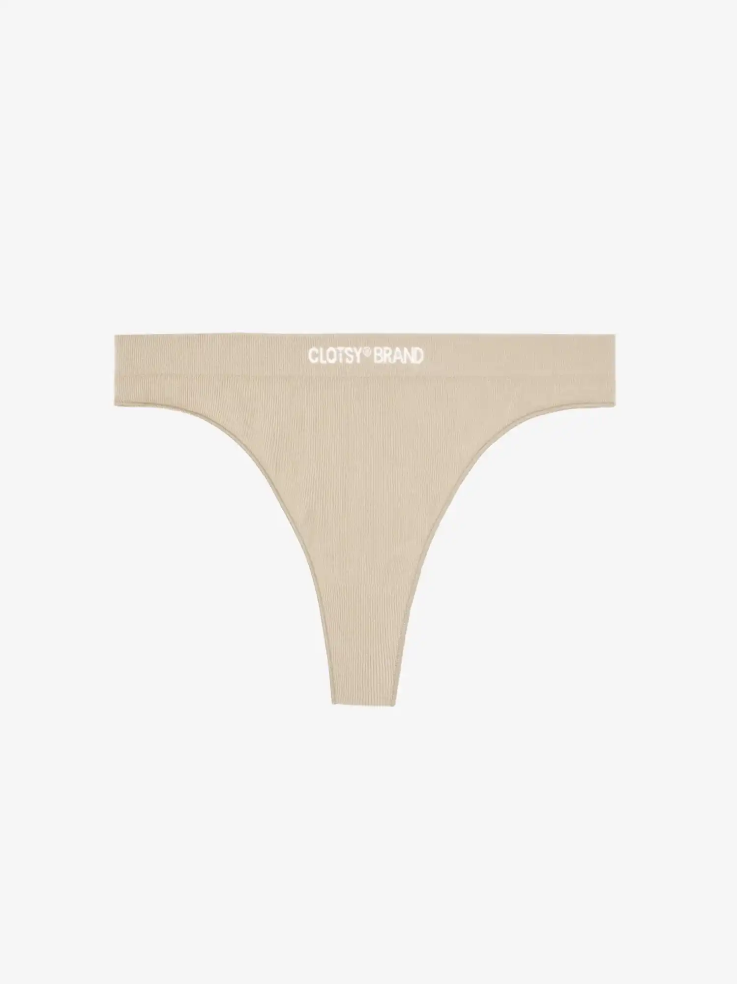 Tanga algodon organico sin costuras color arena Clotsy Brand Ecometas 03