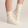 Calcetines de trenza de lana orgánica y algodón - Crudo 01