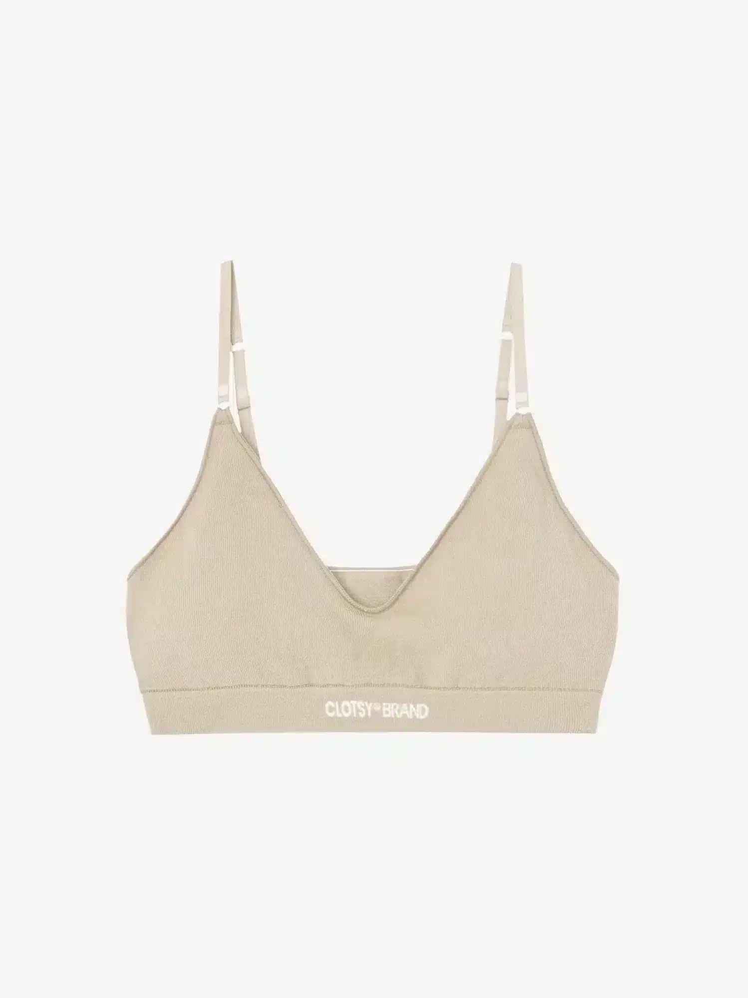 Bralette sin costuras de algodon arena de Clotsy Brand 02