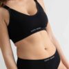 Bralette negro de algodón de alta sujeción, de Clotsy Brand 02