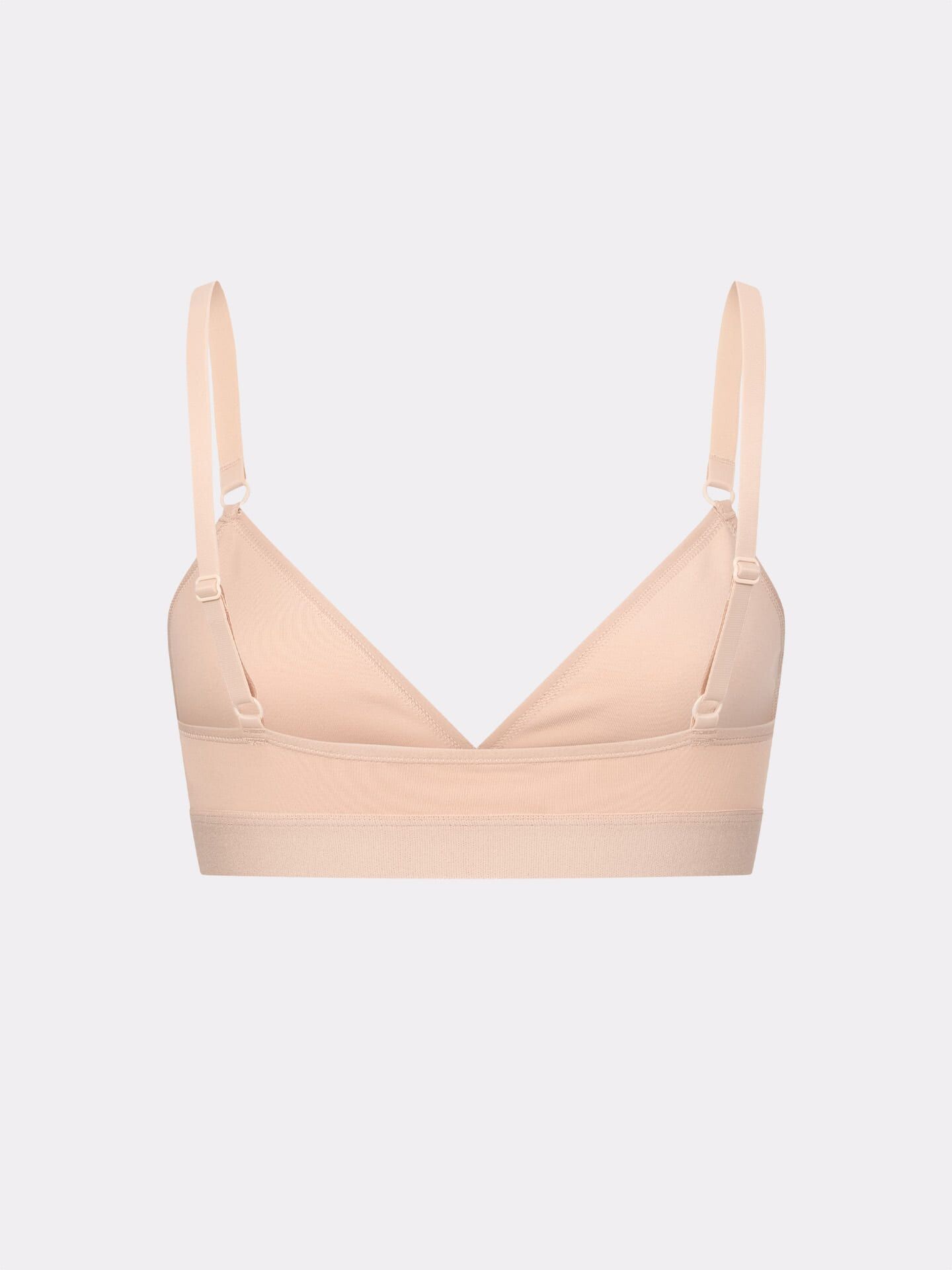 Sujetador triangular de algodón orgánico nude, de Erlich Textil - Imagen 3