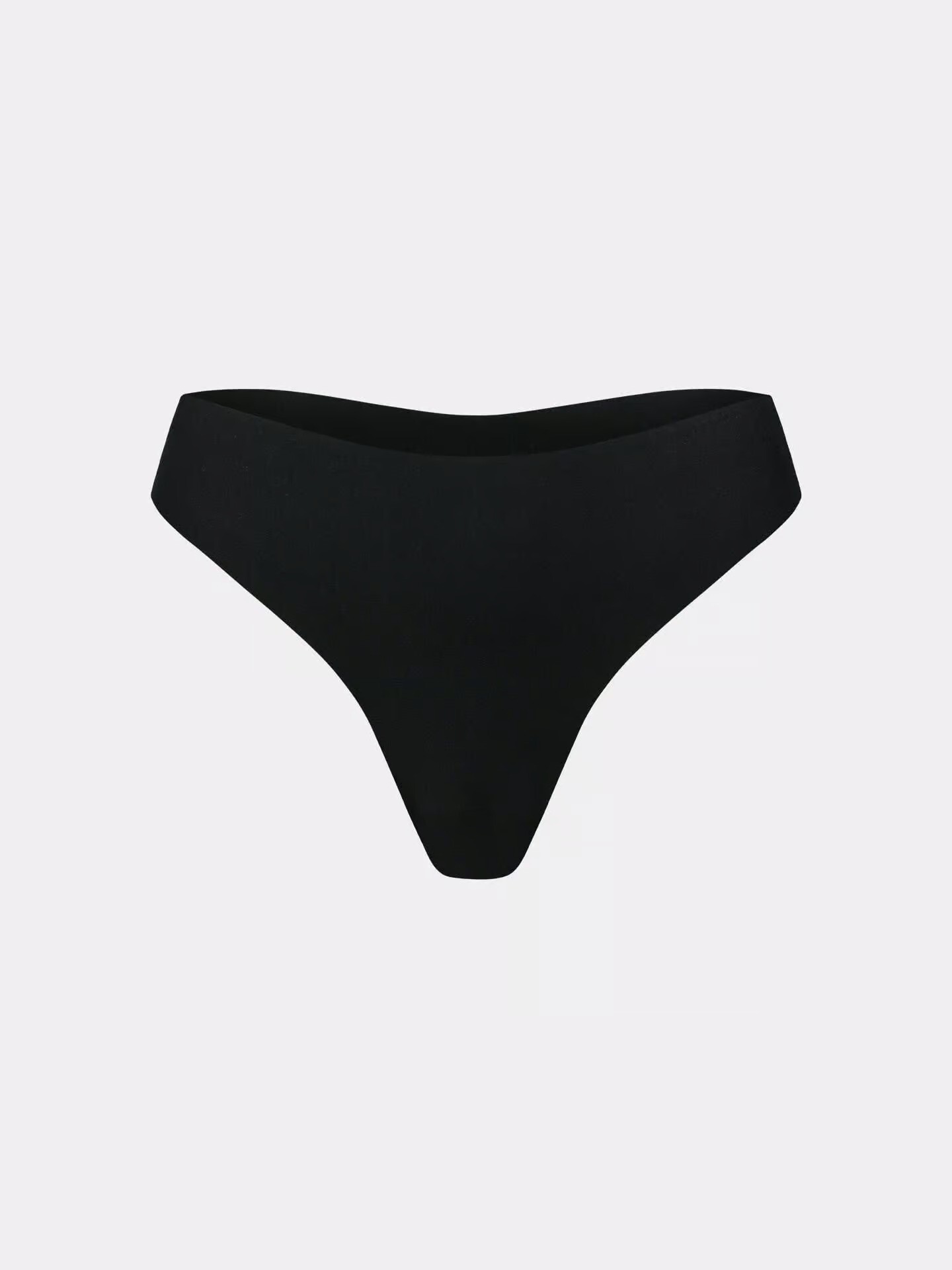 Tanga sin costuras negro de algodón orgánico, de Erlich Textil 05