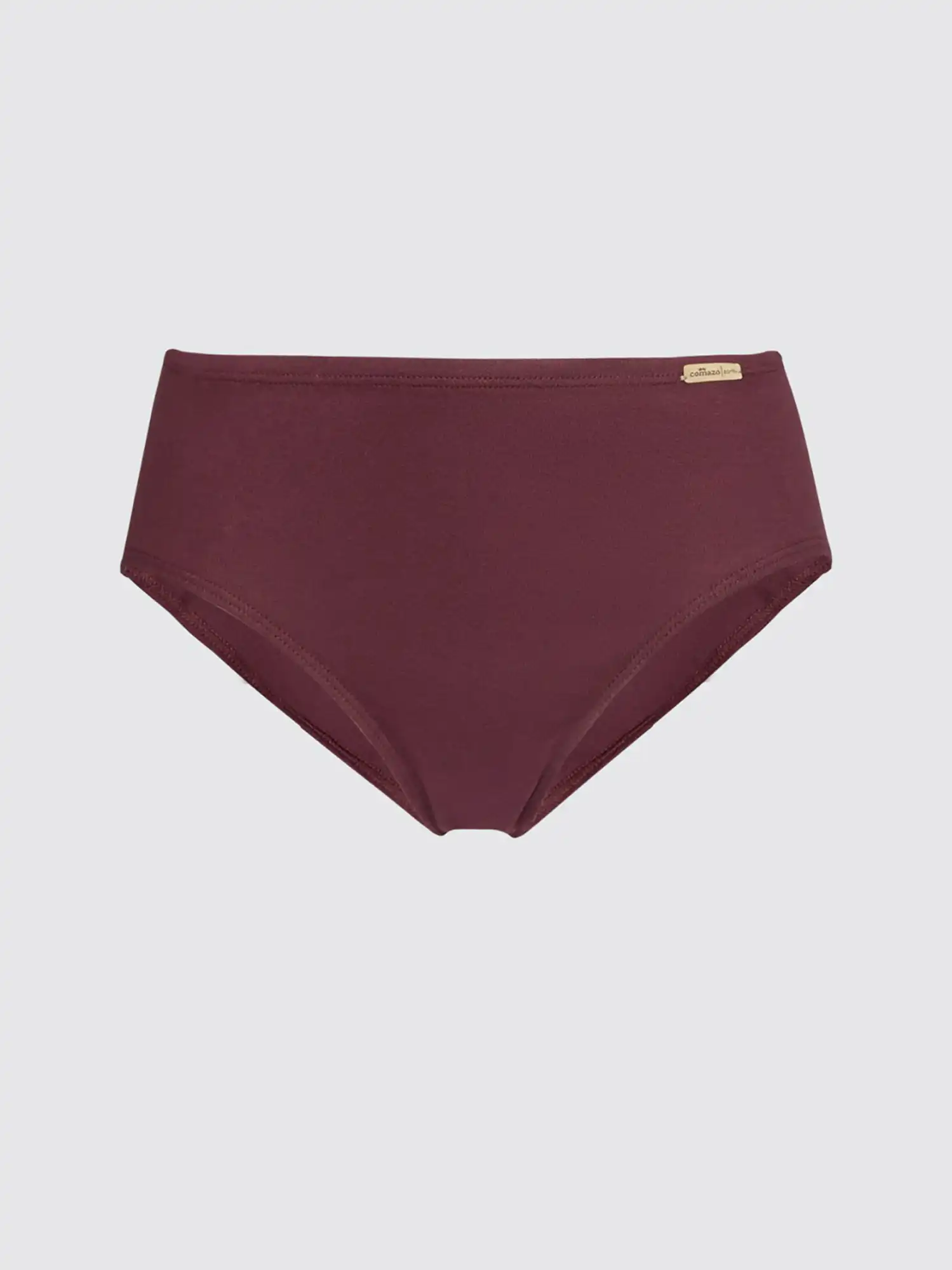 Bragas 100% algodón burdeos de corte clásico, de Comazo 01