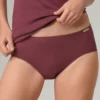 Bragas 100% algodón burdeos de corte clásico, de Comazo 02