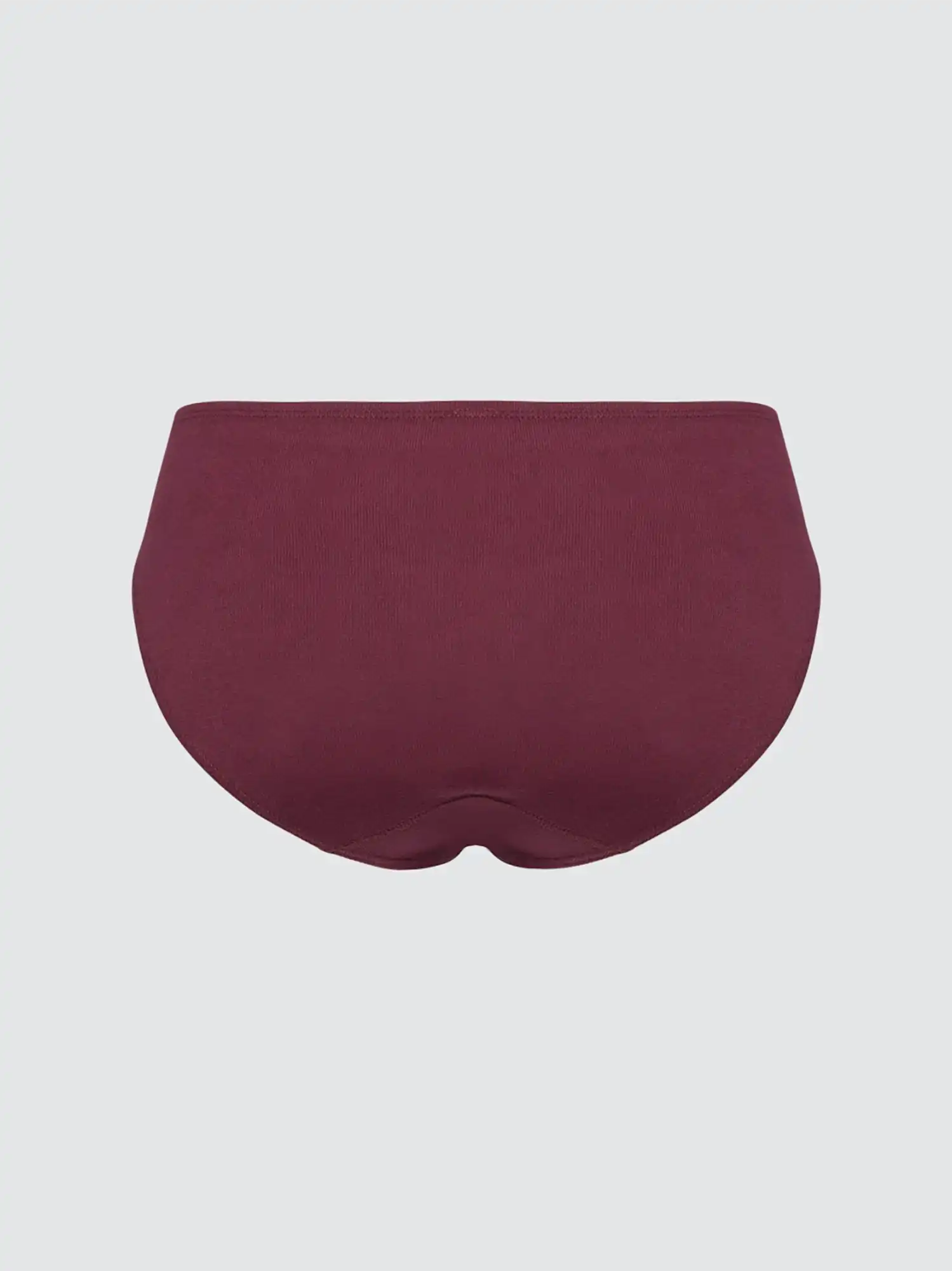 Bragas 100% algodón orgánico de corte bajo burdeos, de Comazo 05