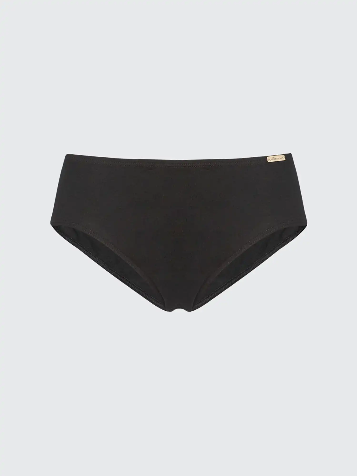 Bragas 100% algodón orgánico negras de corte clásico, de Comazo 04