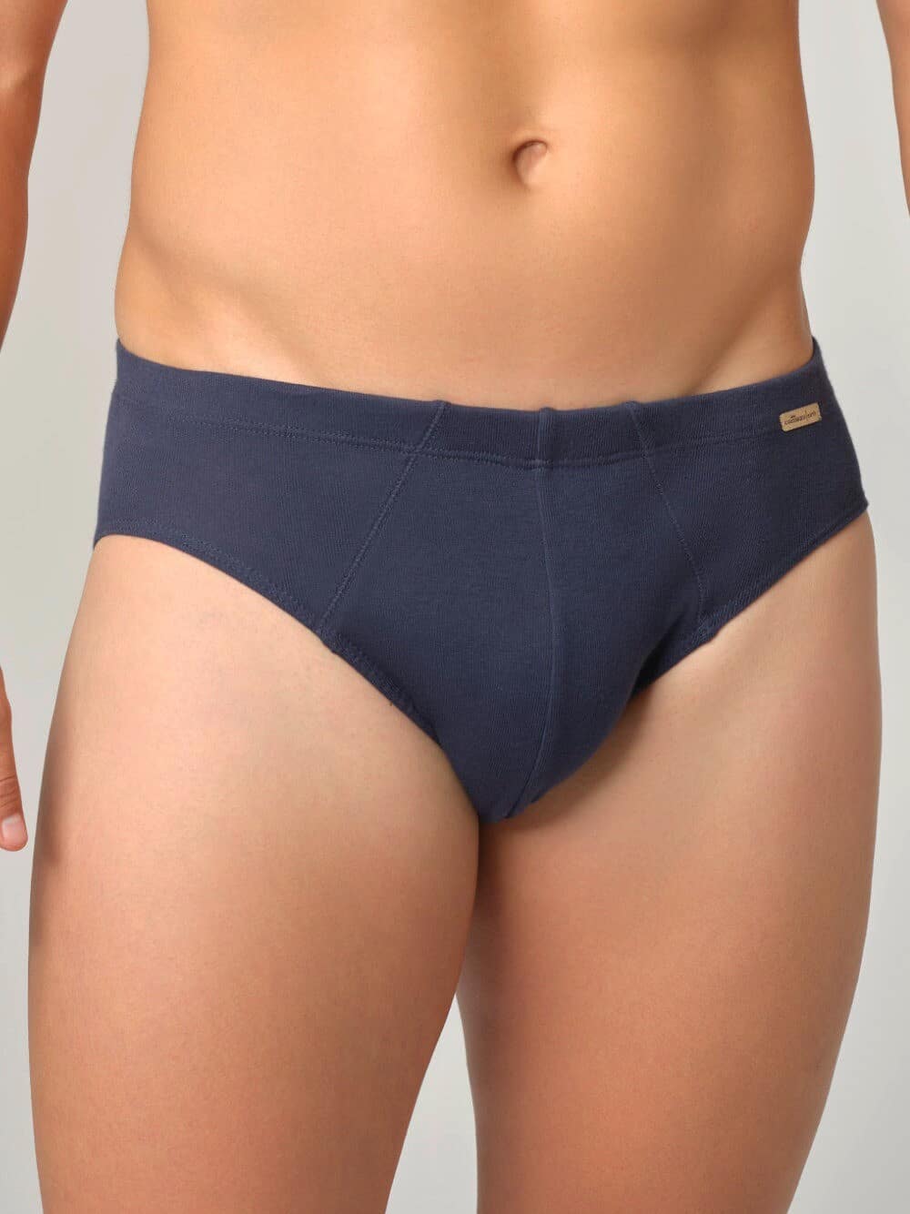 Calzoncillo algodón orgánico azul marino, de Comazo 02