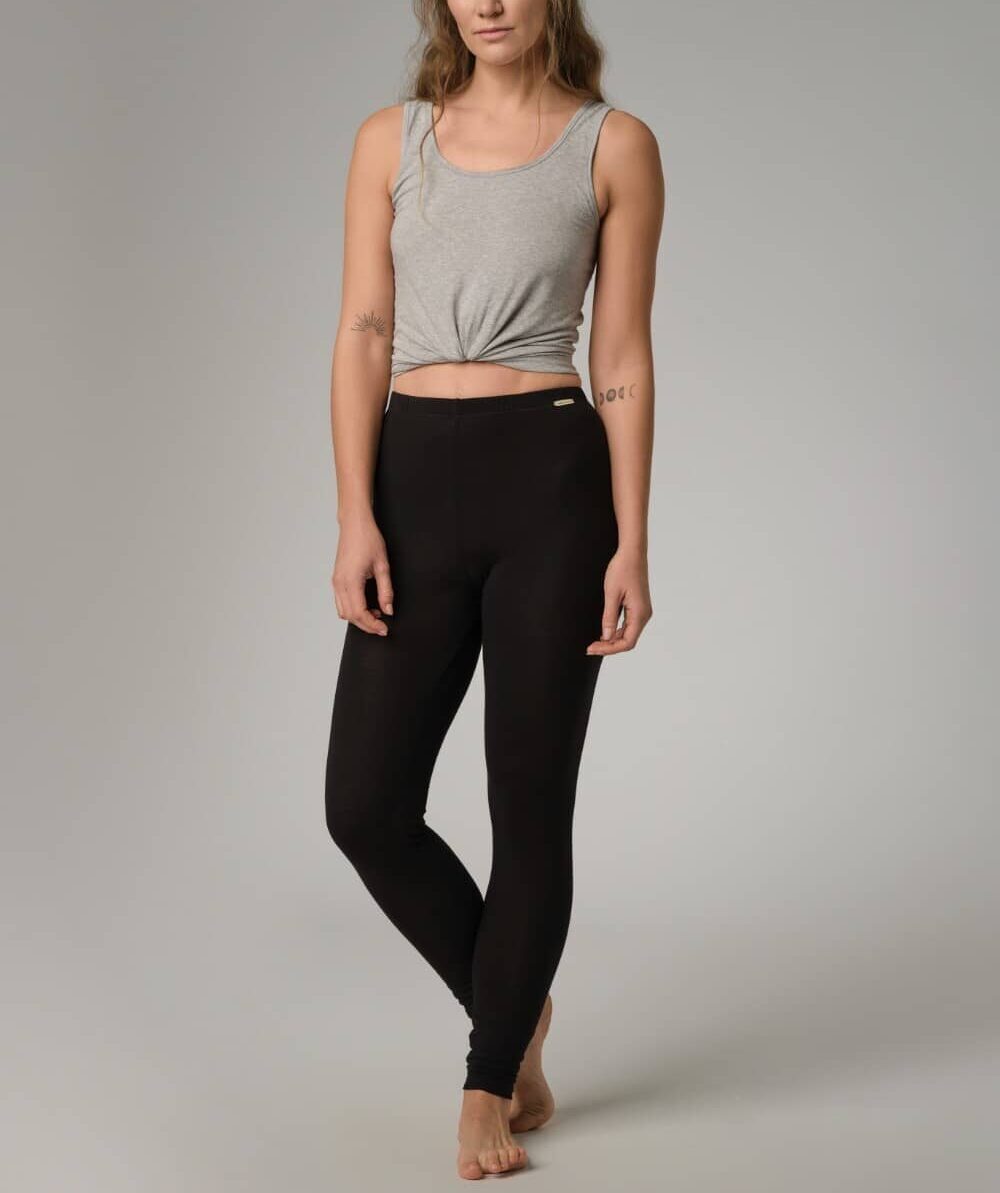 Leggins algodón orgánico negro, de Comazo 01