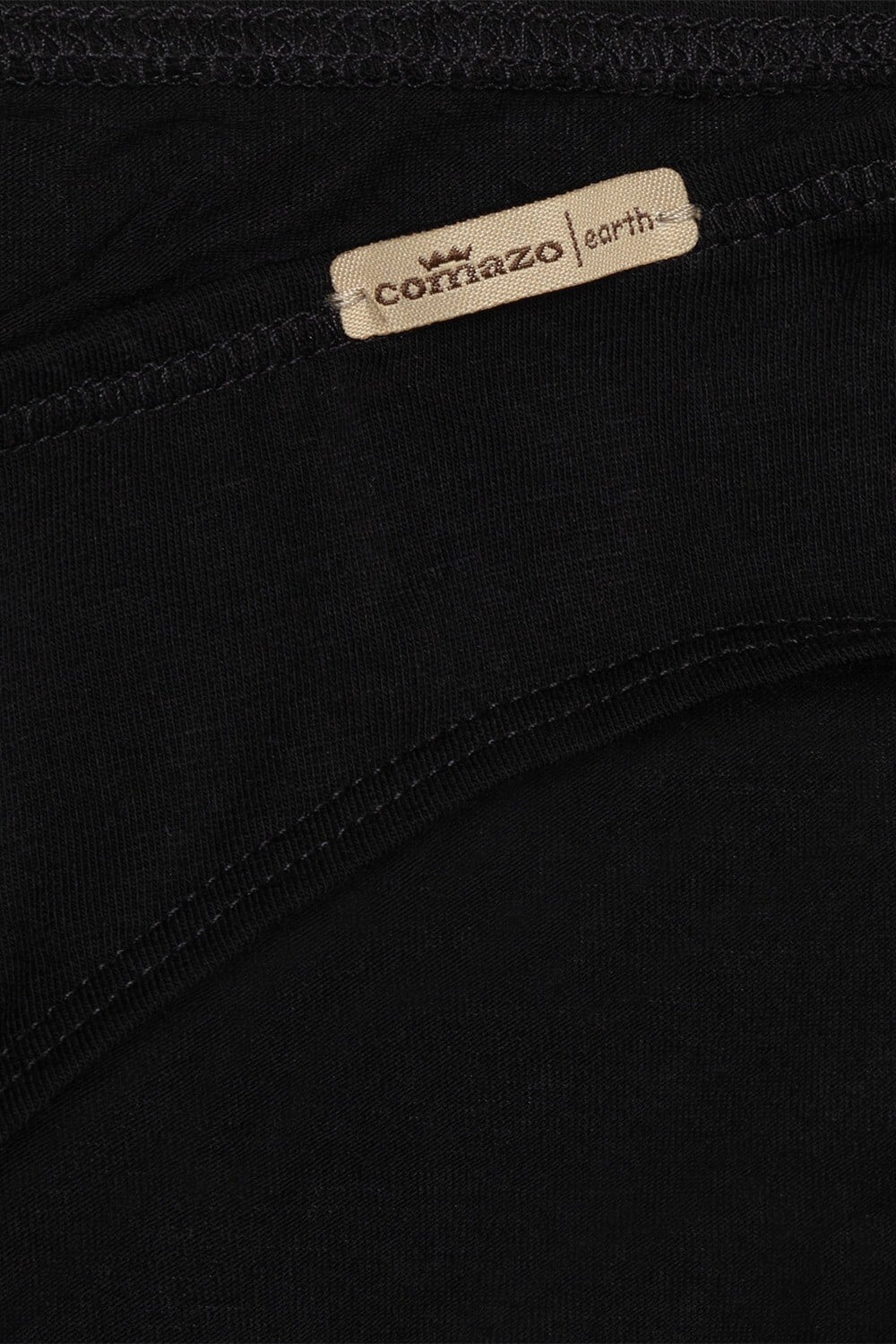 Pack bragas algodón orgánico negro (3 unidades), de Comazo 03