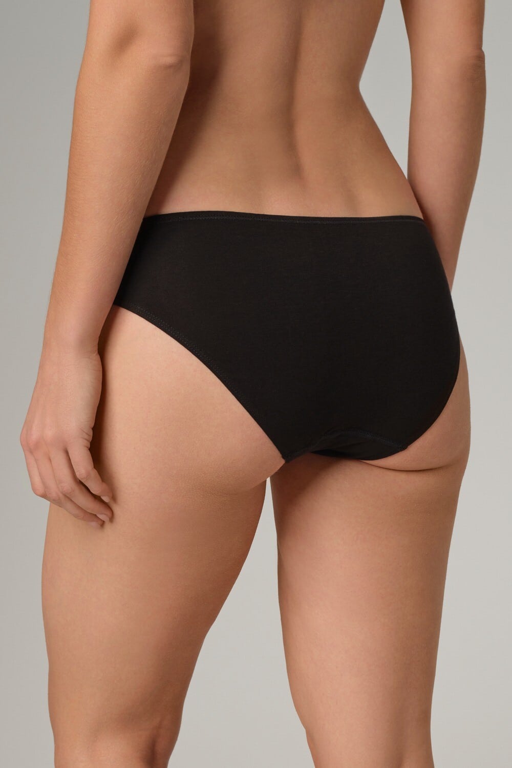 Pack bragas algodón orgánico negro (3 unidades), de Comazo 05