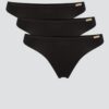 Pack tangas de algodón orgánico negro (3 unidades), de Comazo 03