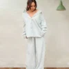 Pijama rayas verde Muselina 100% algodón, de Neffelle 02