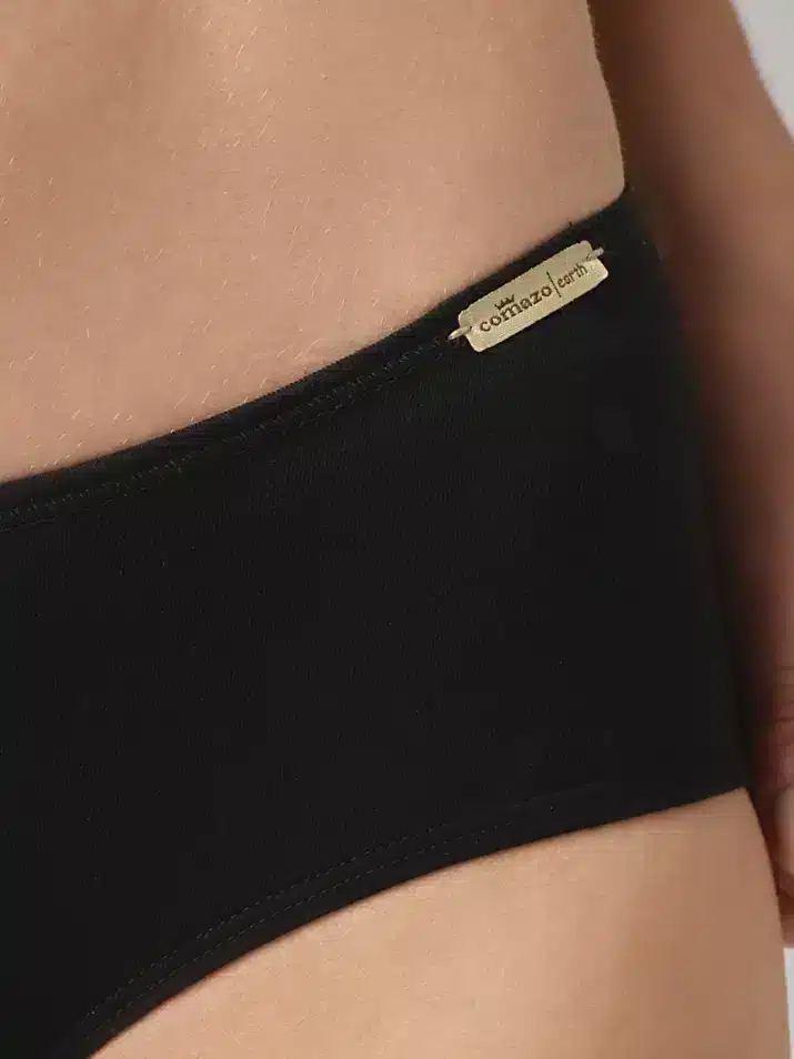 Bragas culotte de algodón orgánico negro, de Comazo 03