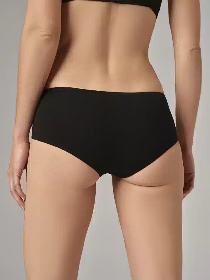 Bragas culotte de algodón orgánico negro, de Comazo 04