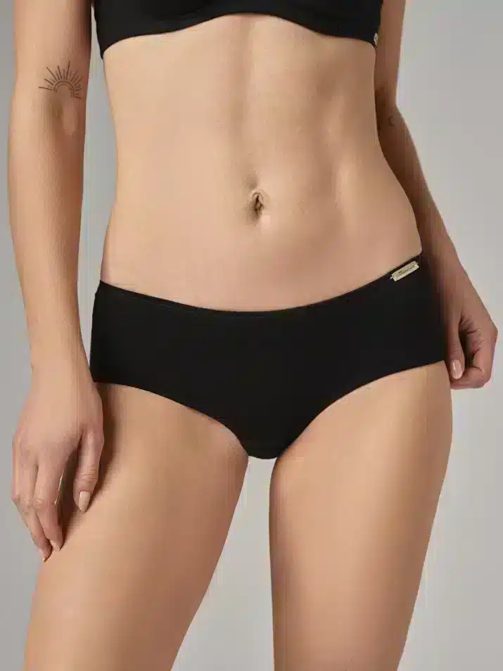 Culotte de algodón orgánico negro, de Comazo Earth