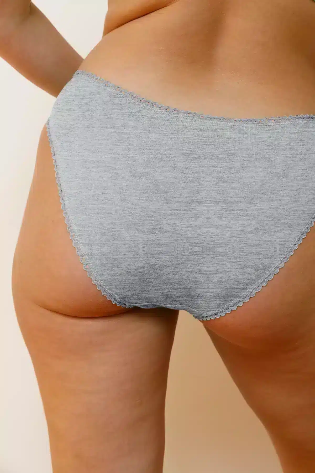 Bragas de algodón orgánico gris jaspeado, de We Are Jolies 02