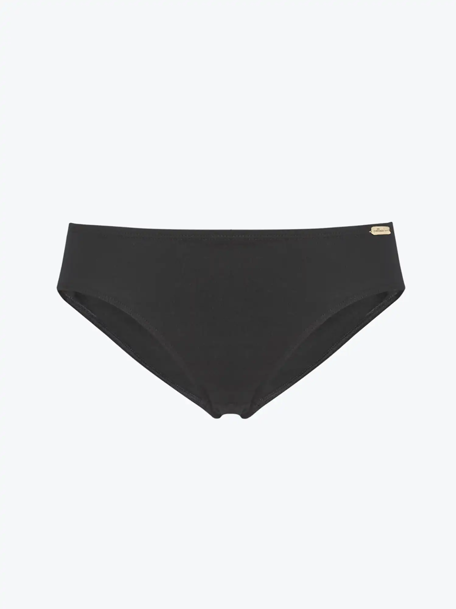 Bragas 100% algodón orgánico de corte bajo negras, de Comazo 03