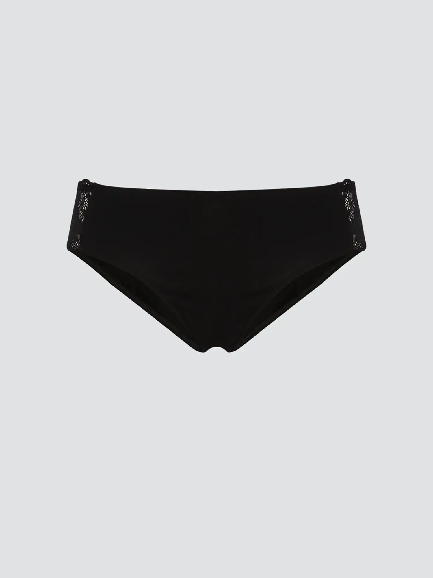 Bragas encaje negras de algodón orgánico, de Comazo 03