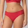 Bragas encaje rojo coral de algodón orgánico, de Comazo 02