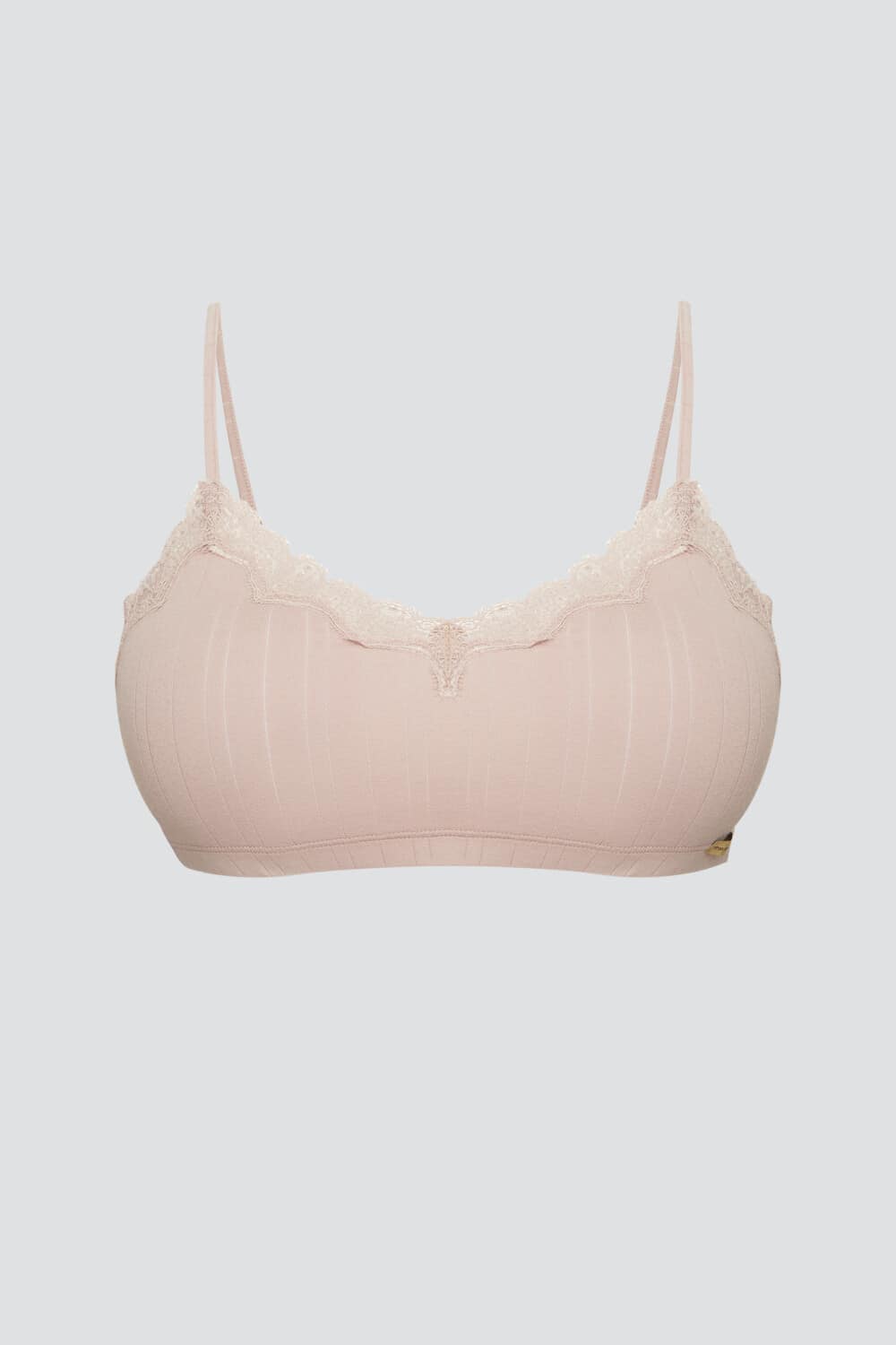 Top de algodón orgánico malva con encaje, de Comazo Earth 01