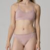 Bragas algodón orgánico malva con encaje, de Comazo Earth 05