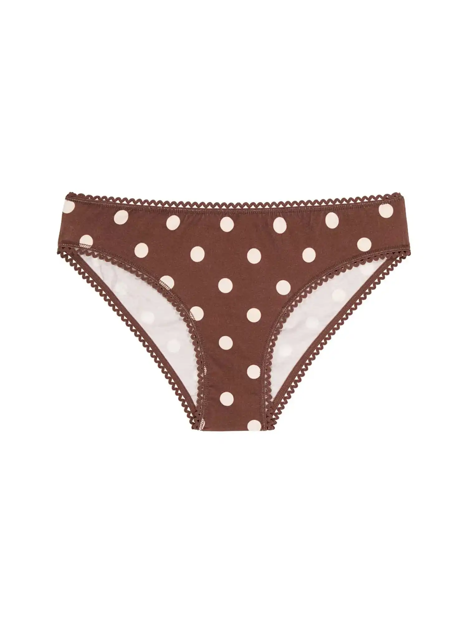 Bragas de algodón orgánico marrón con lunares, de We Are Jolies 04