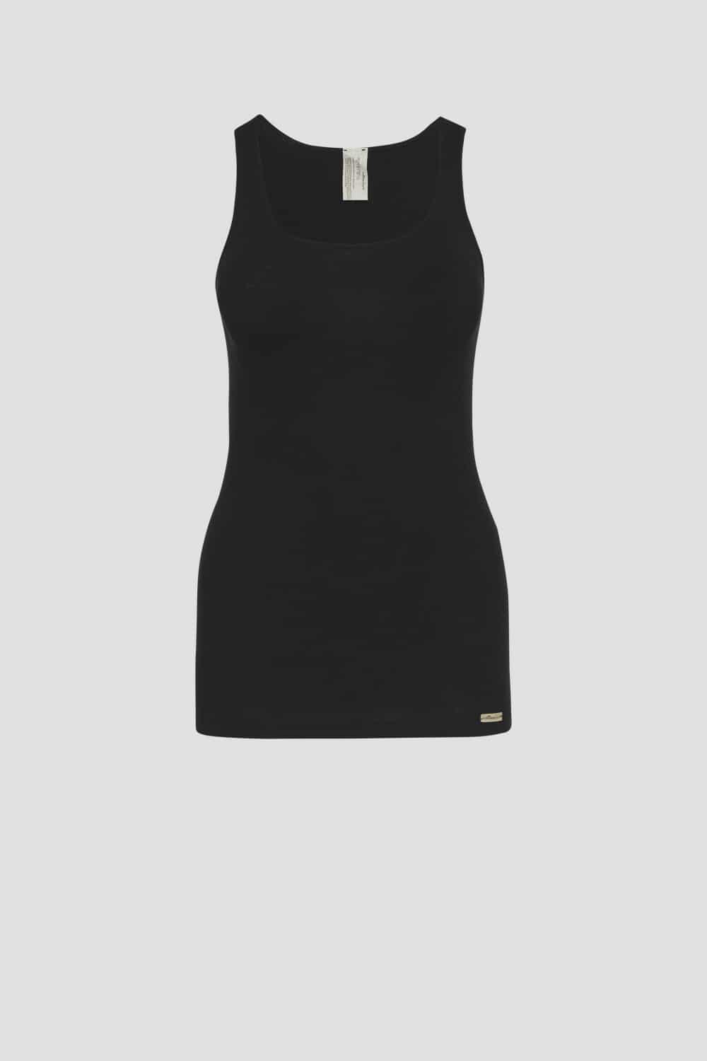 Camiseta interior de algodón orgánico 100% negra, de Comazo Earth 01
