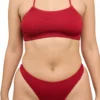 Bikini braga brasileña granate Calamoon Talla 34-38 02