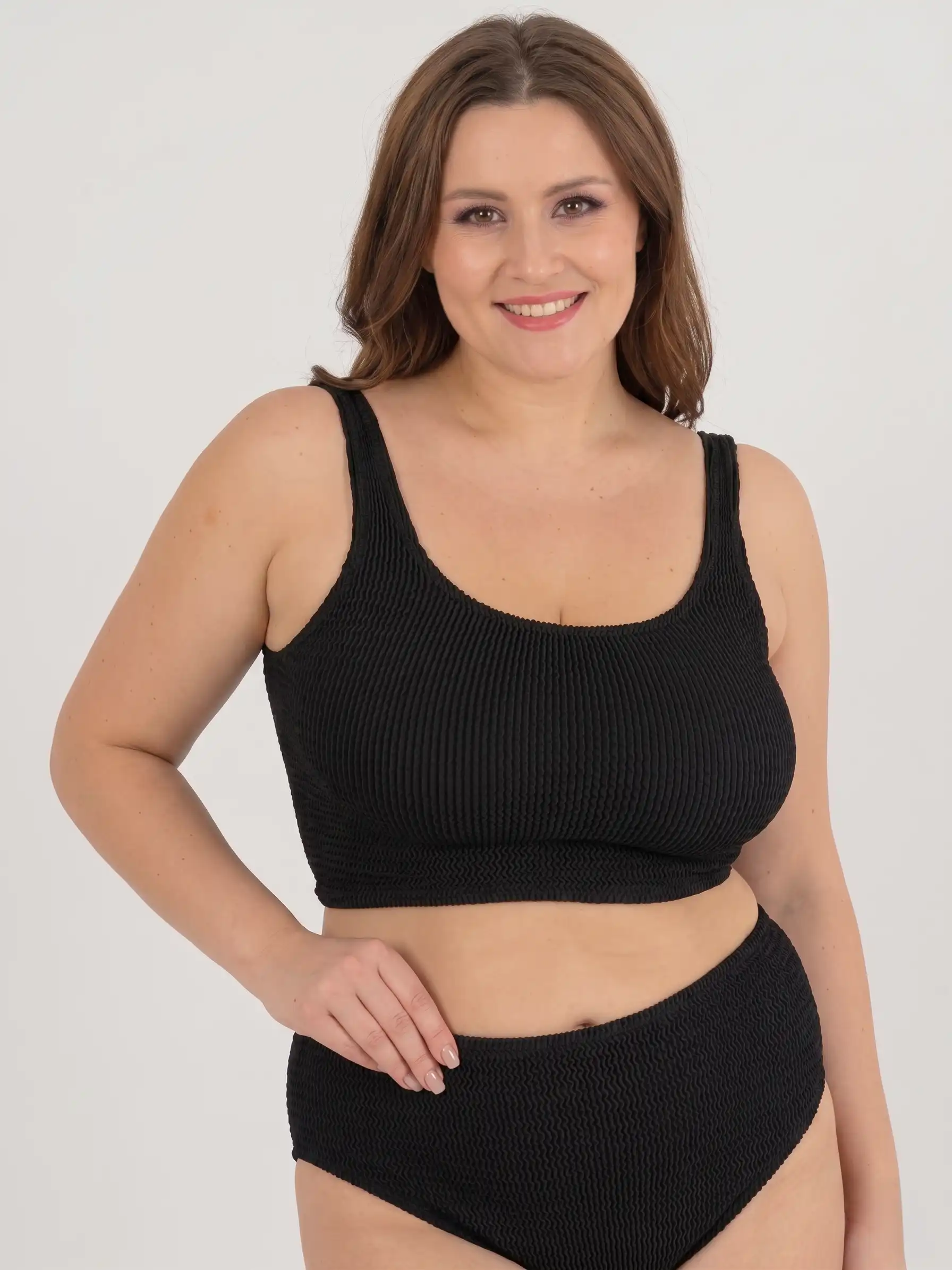 Crop top bikini negro de Calamoon 03