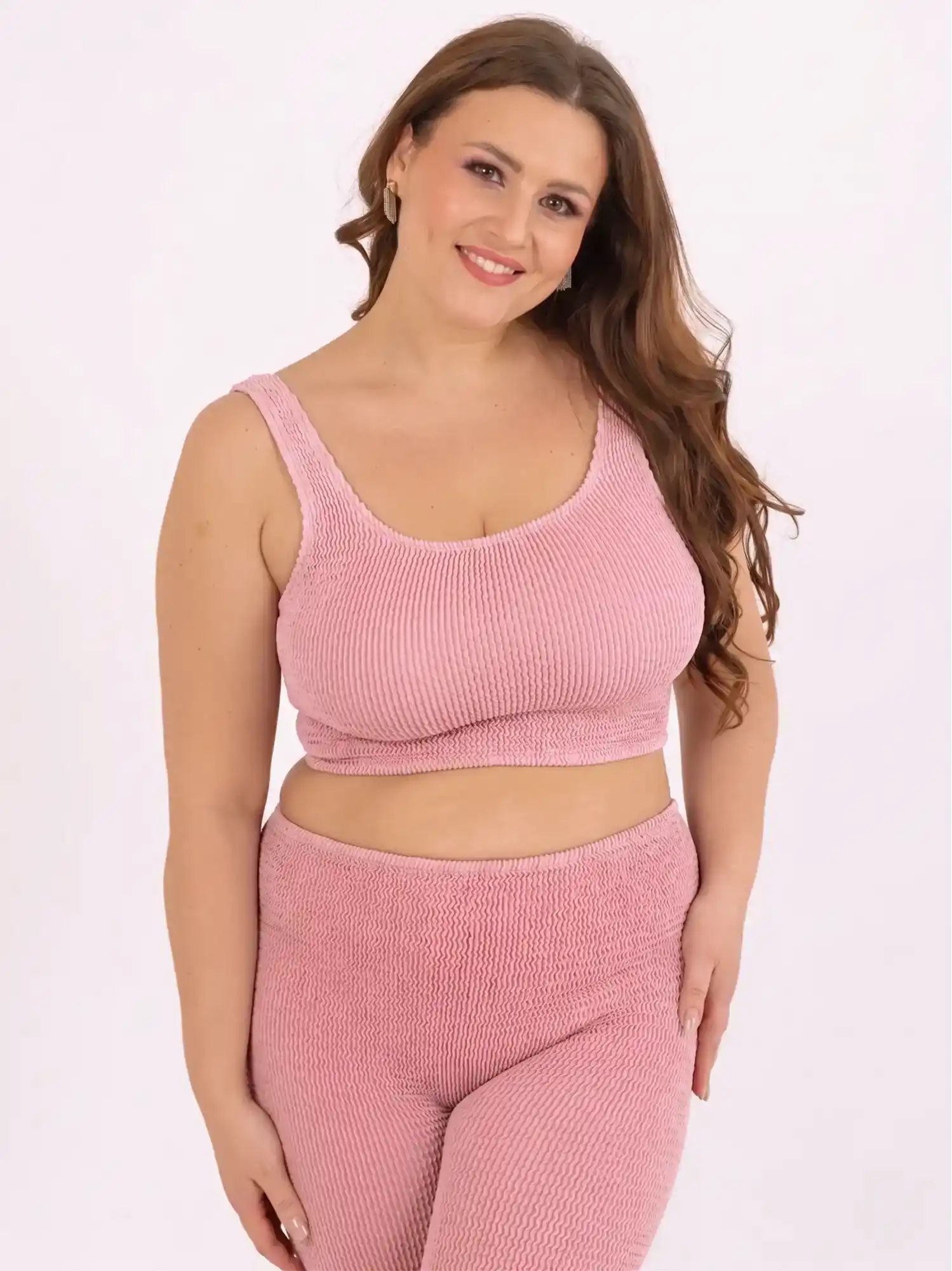 Crop top bikini rosa palo de Calamoon 01 ret