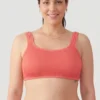 Top bikini coral de Calamoon parte de arriba 01