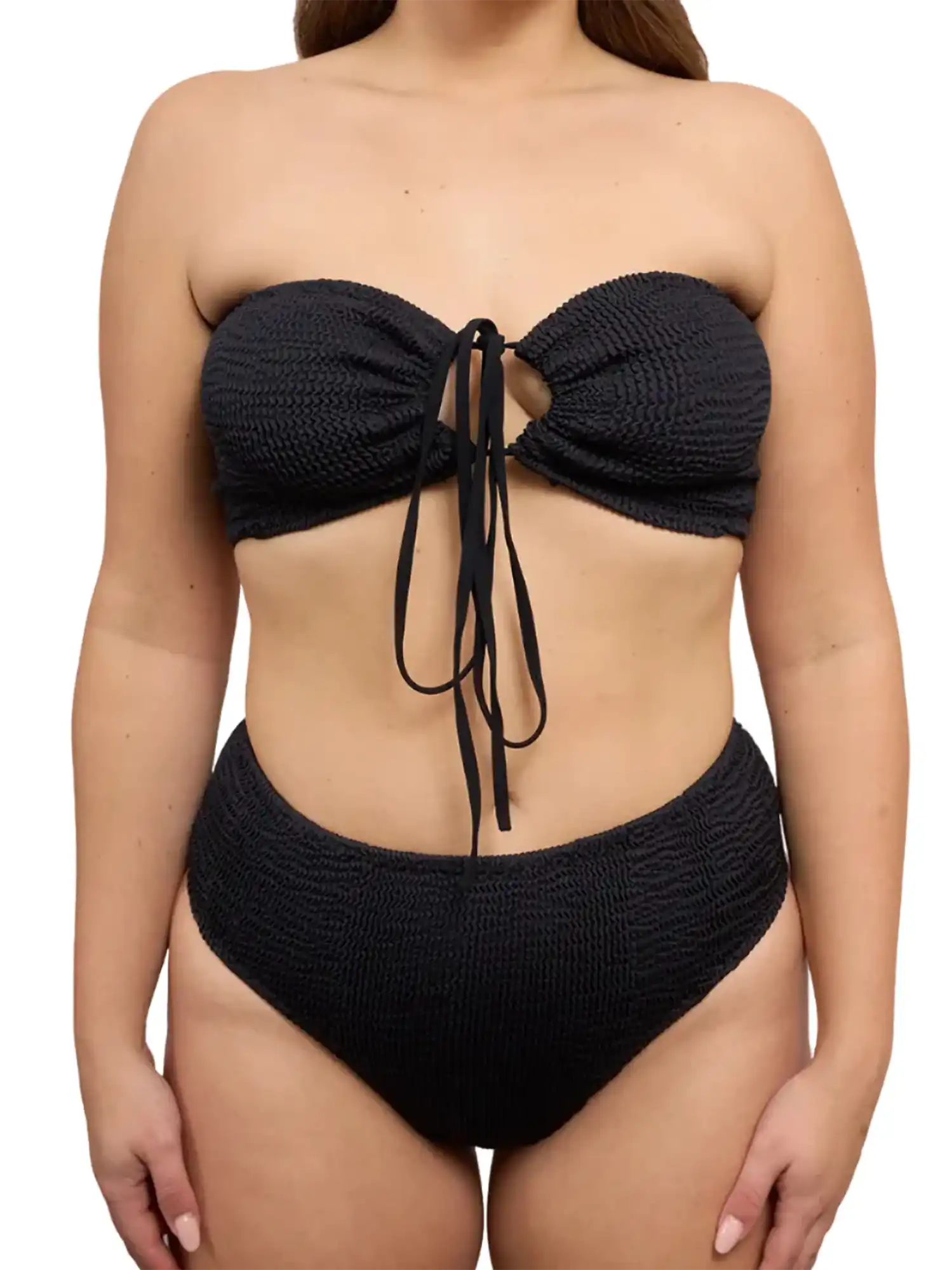 Top bikini infinite negro de Calamoon parte de arriba 01