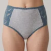 Braga alta azul y gris de algodon organico estampada de Lilah 01