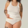 Bragas caladas 100% algodón orgánico color blanco, de Comazo Earth 01
