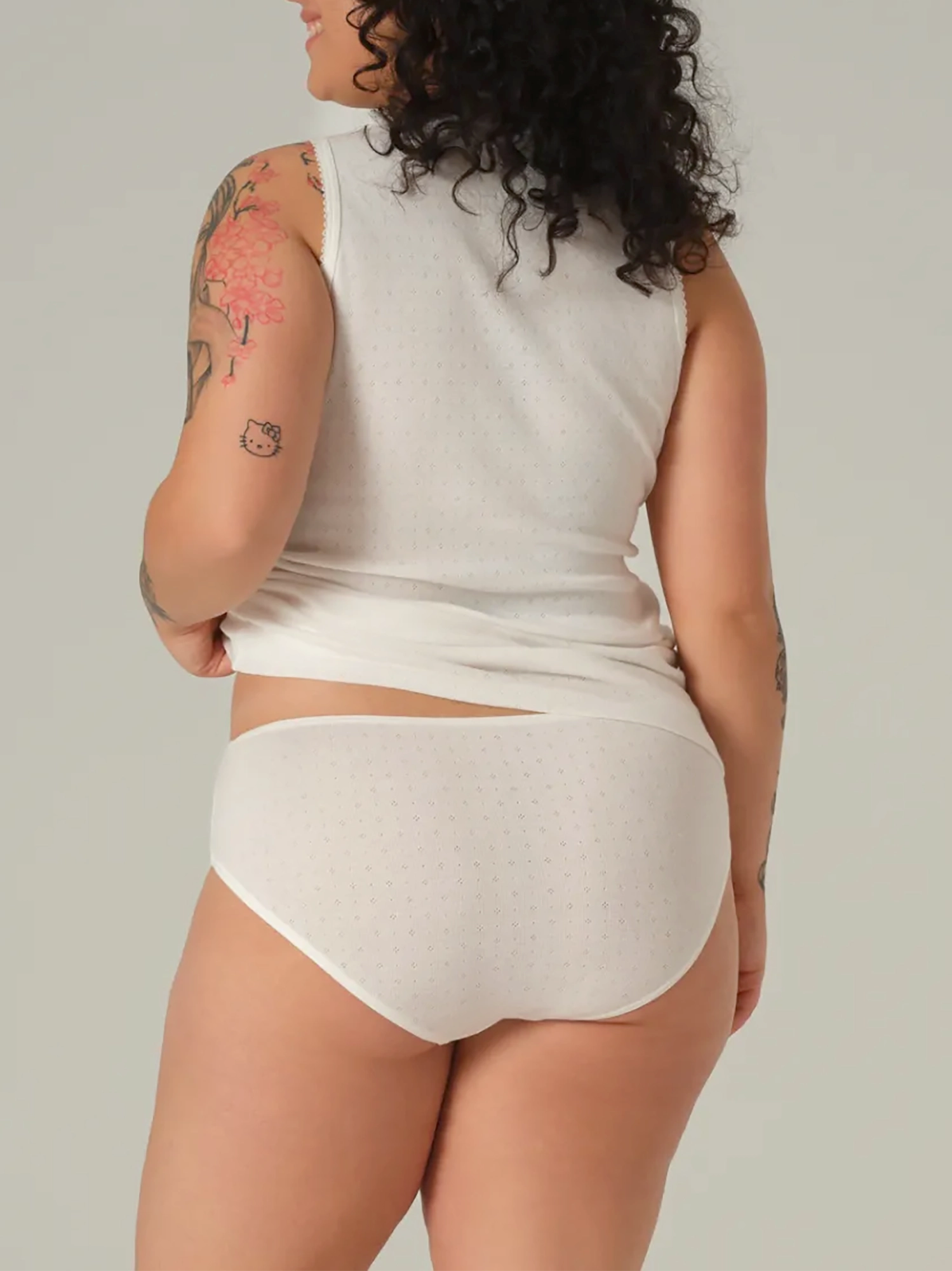Bragas caladas 100% algodón orgánico color blanco, de Comazo Earth 01 bis