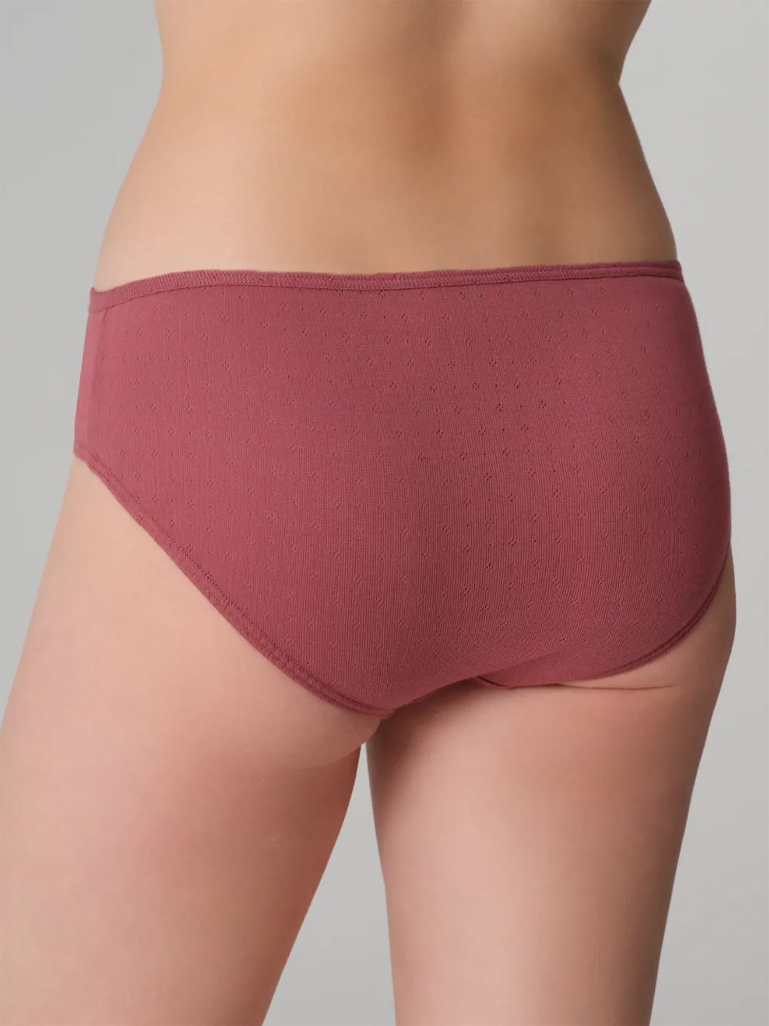 Bragas caladas 100% algodón orgánico color rosa viejo, de Comazo Earth 02