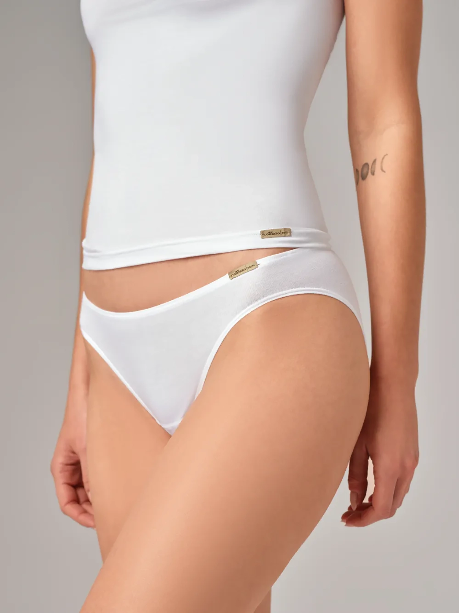 Pack bragas algodón orgánico blanco (3 unidades), de Comazo Earth 01