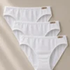 Pack bragas algodón orgánico blanco (3 unidades), de Comazo Earth 06