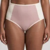 Braga alta de bikini rosa nude y vainilla de poliamida reciclada, de Lilah 01